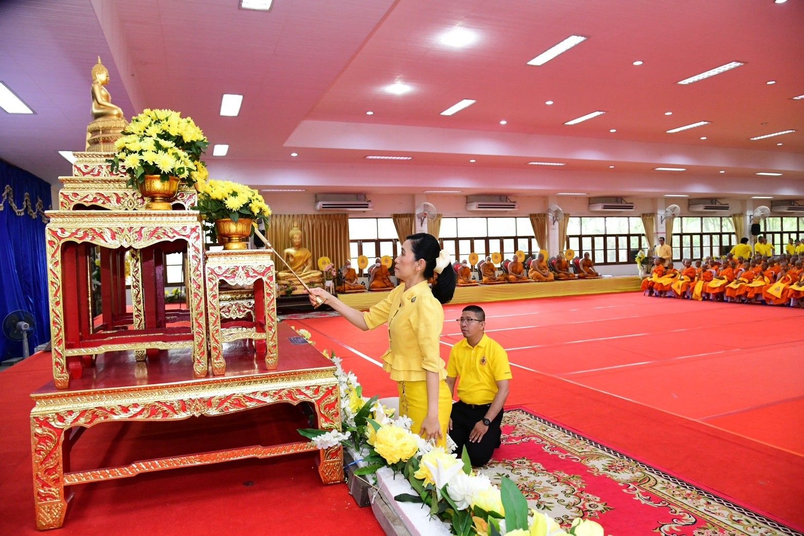 จังหวัดนครปฐม จัดพิธีทำบุญตักบาตร โครงการบรรพชาสามเณรภาคฤดูร้อน เฉลิมพระเกียรติพระบาทสมเด็จพระเจ้าอยู่หัว เนื่องในโอกาสมหามงคลเฉลิมพระชนมพรรษา 6 รอบ 28 กรกฎาคม 2567